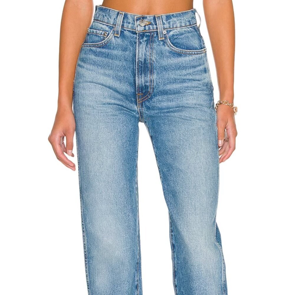 NWT GRLFRND Sara Super High Rise Slim Straight